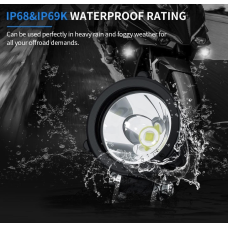 AURORA Tālās Gaismas Papildlukturis 10w Apaļš 58mm E-sertifikāts (1Lux=158m)